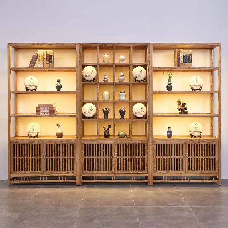 茶叶架新中式展示架收纳架图片