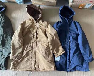 出口原单男女大童女式中长款加棉派克风衣薄棉服秋款棉袄外套