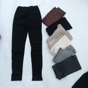 打底裤 弹力小脚开叉休闲裤 女士春夏款 清仓捡漏原单棉混纺女款