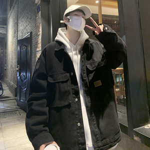 3潮流男士夹克工装宽松秋季牛仔衣外套XZ405-1-JK6620-P95控128图片