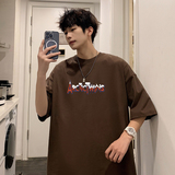 2024夏季男短袖宽松圆领潮流大码半袖打底T恤XZ405-1-T15-P25，男装T恤，星座405-1