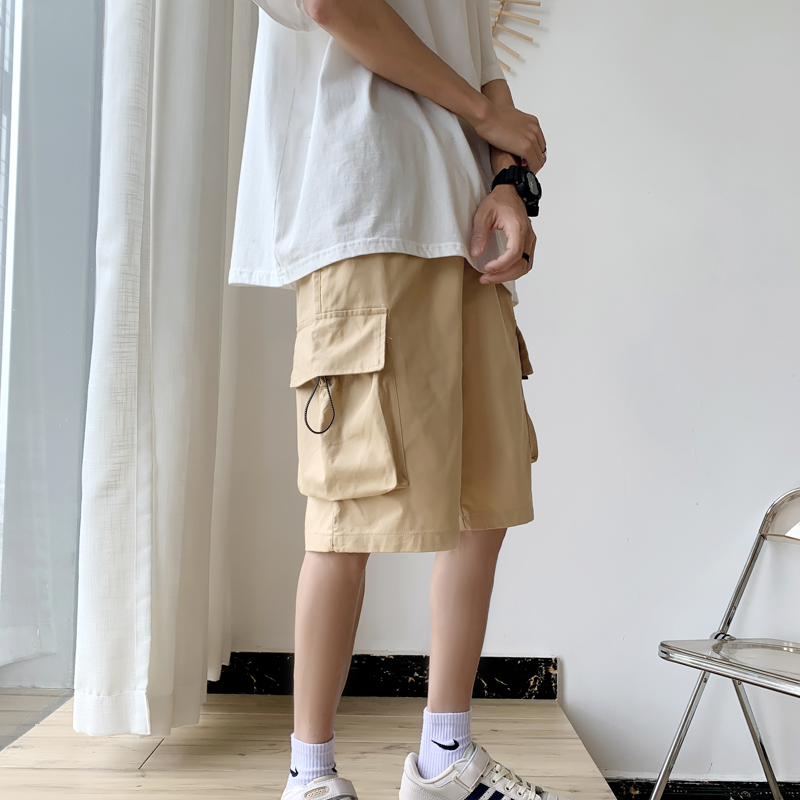2024夏港风宽松男大码工装短裤五分休闲裤XZ405-1-K231-P35，男装休闲裤，星座405-1