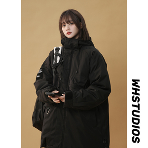 女装类目冬季潮流冲锋工装宽松连帽棉衣外套XZ405-1-Y66-P120图片