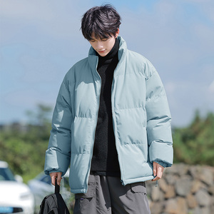 港风潮流宽松大码男士立领棉服XZ405-1-Y67-P50特图片