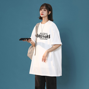 女装类目宽松半袖t恤上衣女士夏大码打底衫XZ405-1-T16-P25图片