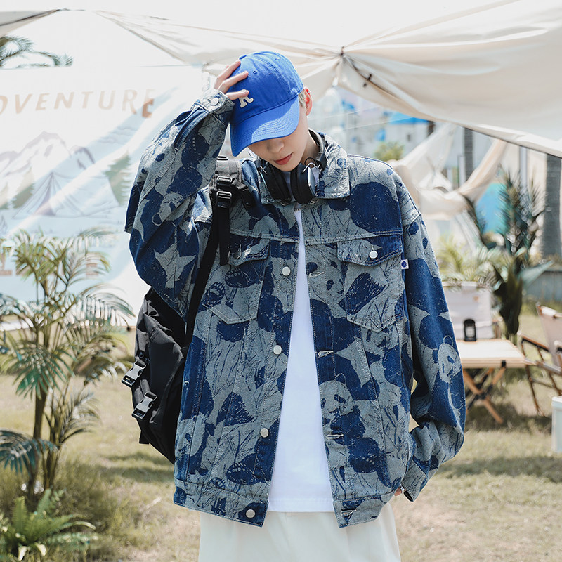 秋季2023日系cityboy男夹克休闲牛仔衣外套XZ405-1-JK6610-P85,男装夹克,星座405-1