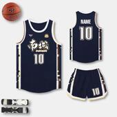 篮球衣运动比赛训练队服 男定制大学生美式 2025新款 高端篮球服套装