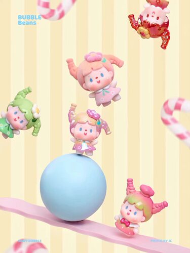 明款现货 Bubble思歪小辫一扎可爱到家萌粒盲盒礼物潮流玩公仔