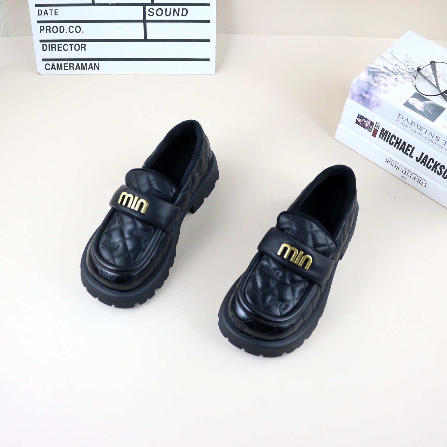 40秋冬季新款撤柜加绒粗跟厚底增高金属扣时尚百搭英伦女乐福鞋,女鞋,乐福鞋（豆豆鞋）,淘宝优惠券,粉丝福利购,淘宝优惠卷