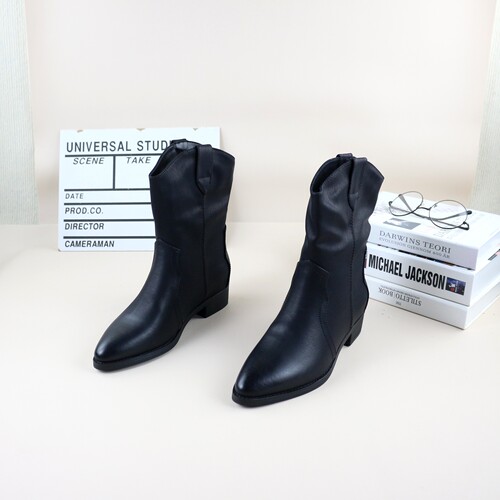 18秋冬季新款撤柜单里西部靴