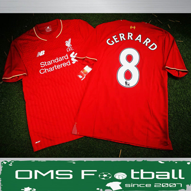 oms正品10年老店 历史见证 红军传奇杰拉德gerrard利物浦谢幕球衣
