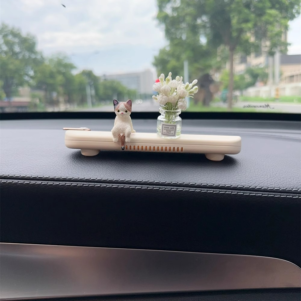 车载临时停车新款挪电话号码牌汽车可爱卡通香薰创意移内停靠摆件