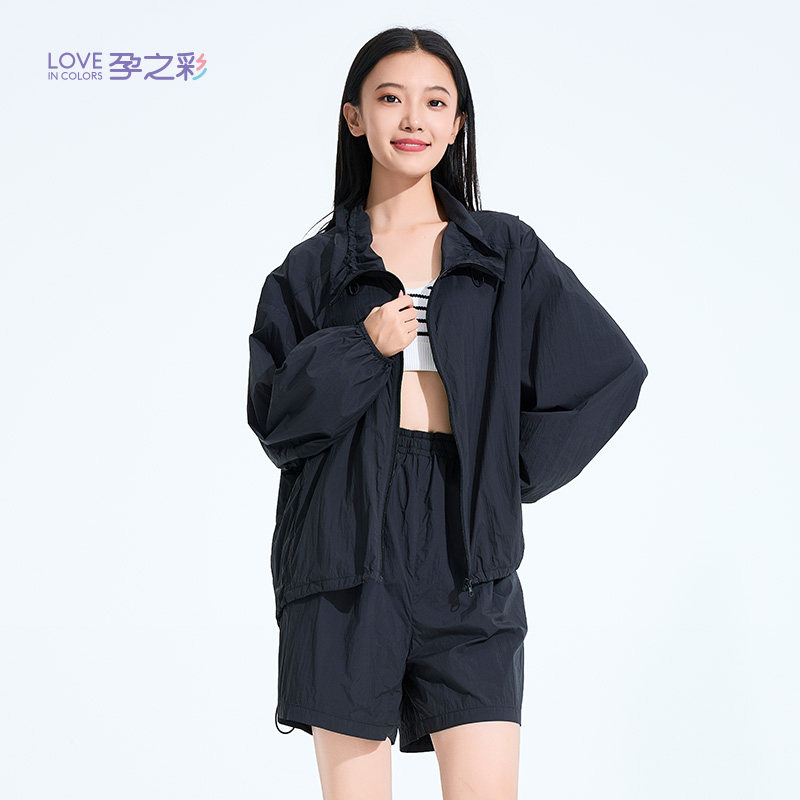 孕之彩孕妇套装外套短裤子孕妇装