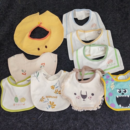 日单宝宝三角口水巾防水围兜纯棉