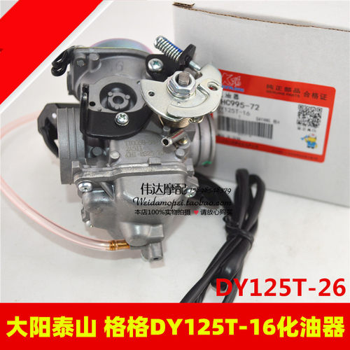 适用大阳摩托车配件 DY125T-16 DY125T-26 泰山 格格 原装化油器