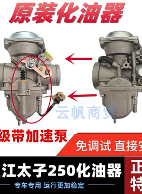 适用于铃木望江太子摩托车250 GN250  GN300原装TK泰凯化油器总成