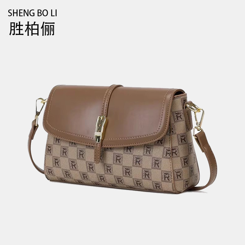 胜柏俪英伦风小方包女2024新款时尚百搭斜挎包通勤单肩包