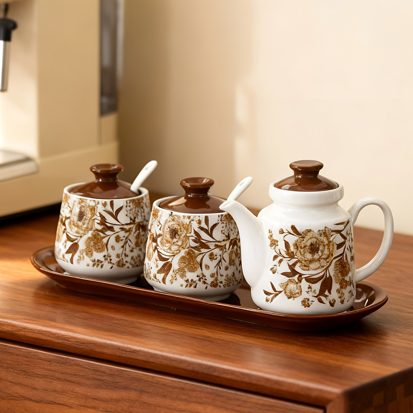 中古风调味盒套装调料瓶厨房家用陶瓷调味瓶盐罐油醋壶酱油壶组合,厨房/烹饪用具,调味瓶罐/调料研磨器,淘宝优惠券,粉丝福利购,淘宝优惠卷