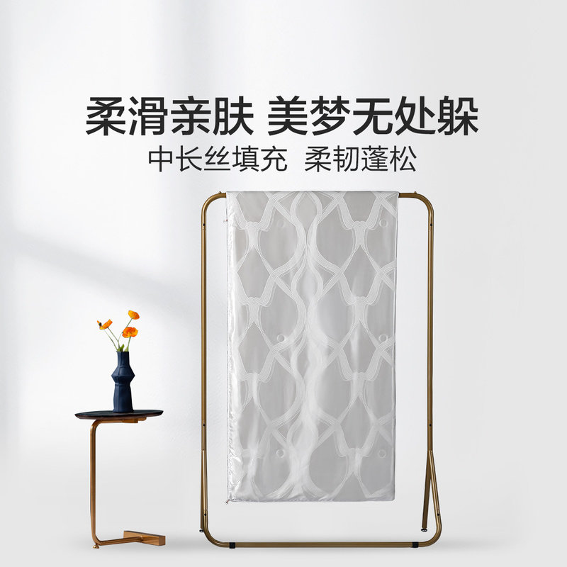 水星家纺一览芳华蚕丝春秋被/夏被/二合一被/冬被床上用品(微瑕品