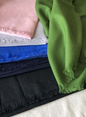 内蒙古羊毛围巾 薄款 库存清仓 空调房披肩 草绿色宝蓝色韩版百搭