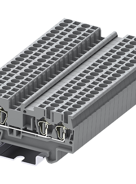 TC2.5-4-GY速普2.5mm²4线直通弹簧端子替代ZDU2.5/4AN 280-833