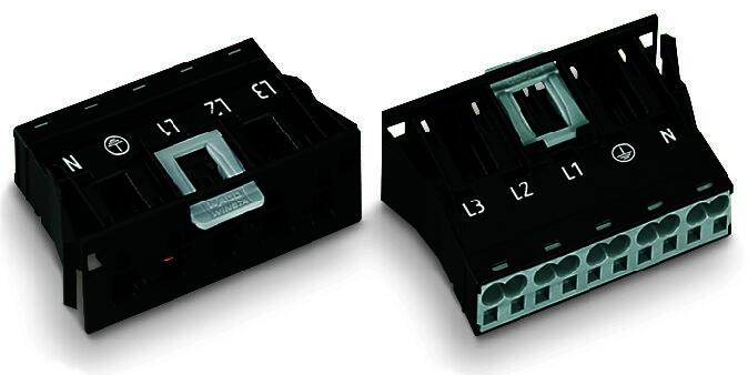 WAGO万可WINSTA® MIDI5极;4 mm²嵌入式插头770-715穿墙对接端子