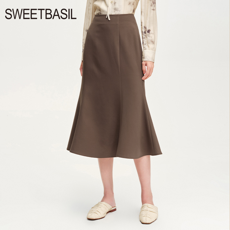 高腰长裙A字裙半身长裙