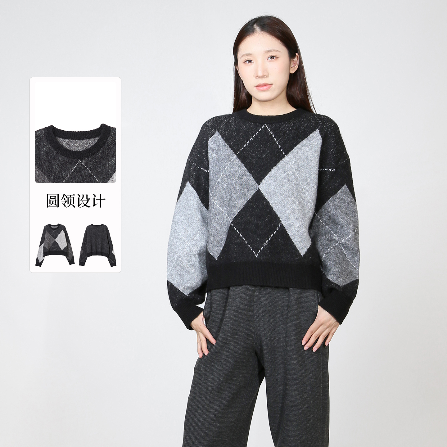 紫淑2025冬女装新品专柜套头衫