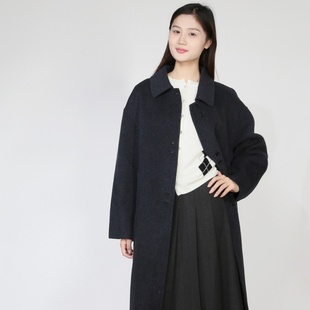 Basil 翻领长款 紫淑2025年冬新品 专柜同款 外套毛呢大衣 女装 Sweet