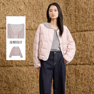 女装 Sweet 专柜同款 紫淑2025冬新品 短羽绒服Z1AD54187A Basil