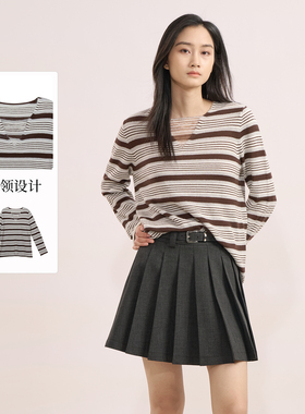 紫淑2025年秋新品女装商场同款时尚线衫Z1EB53409