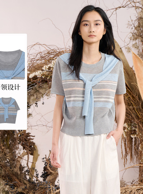 紫淑2025年秋新品女装商场同款时尚线衫Z1EB53199