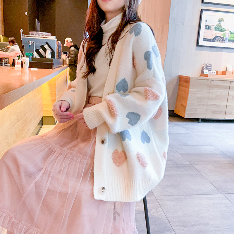 超火cec毛衣外套女2019新款春装针织开衫韩版宽仿水貂绒原宿风潮在类目 女装/女士精品, 毛衣中 - 来自Buy2taobao.com提供专业的淘宝代购服务