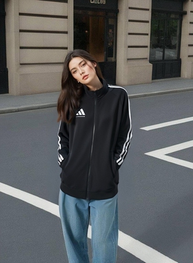 阿迪达斯2024春秋新款外套经典情侣新款夹克休闲运动外套潮 TR30J