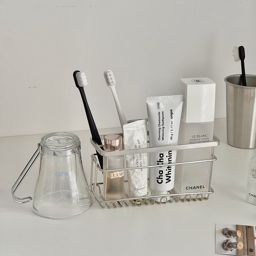 不锈钢牙刷架壁挂免打孔