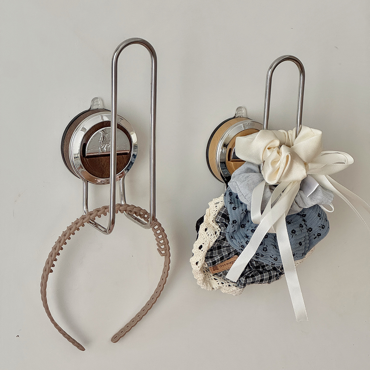 发圈皮筋挂钩吸盘发饰洗脸发箍收纳架浴室卫生间首饰置物架壁挂式