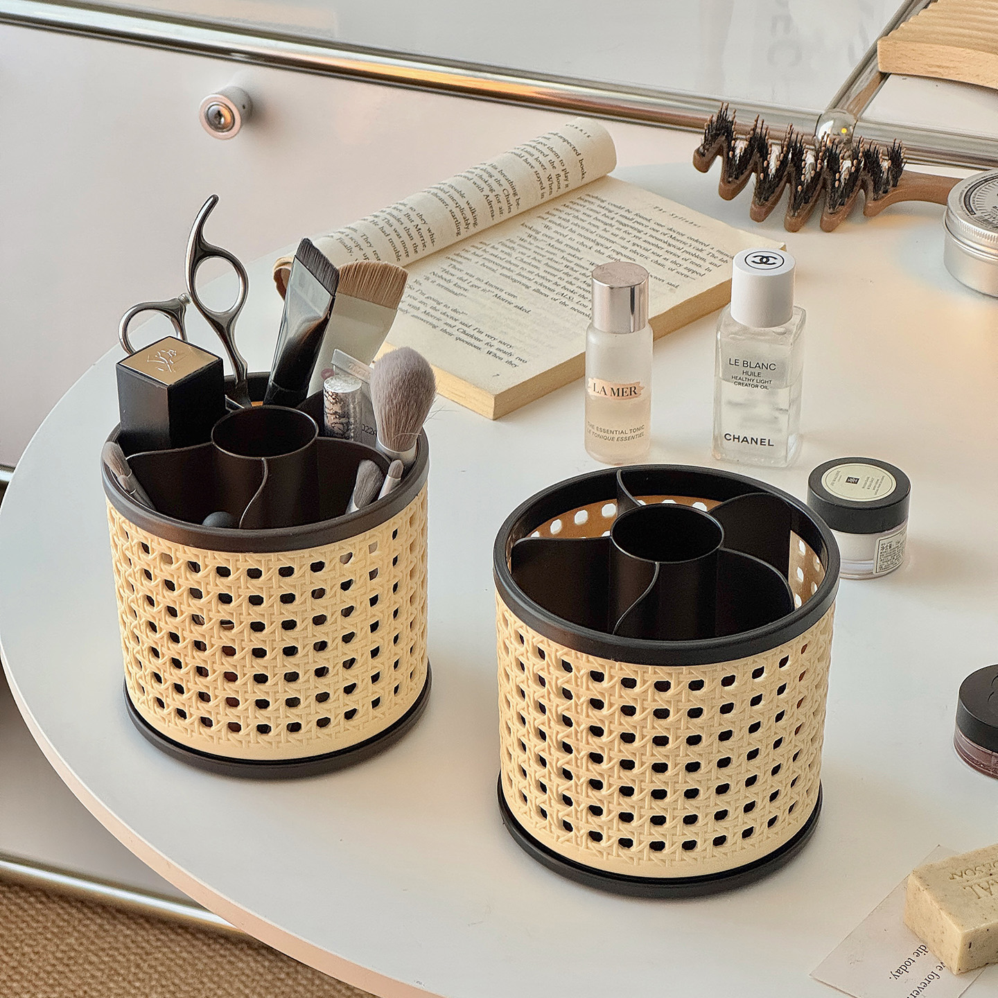 中古风高级感化妆刷收纳筒笔筒