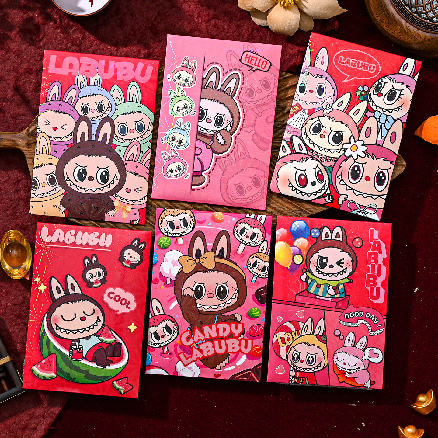 镭射封面labubu红包袋2026年儿童卡通创意春节压岁新年利是封红包,节庆用品/礼品,红包/利是封,淘宝优惠券,粉丝福利购,淘宝优惠卷