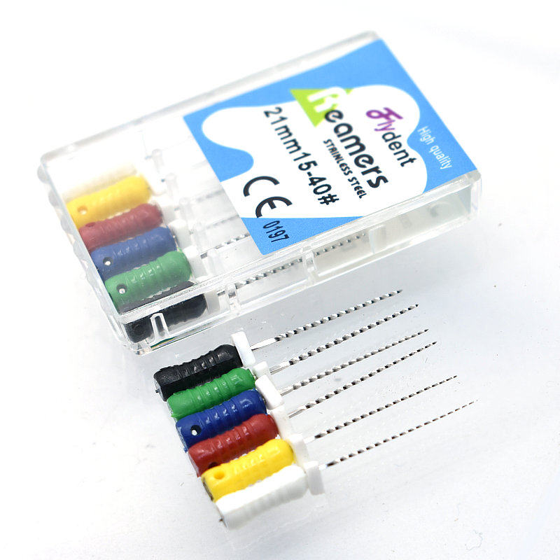 包邮牙科材料根管r型扩大针不锈钢手动r锉稀螺纹根管锉口腔工具