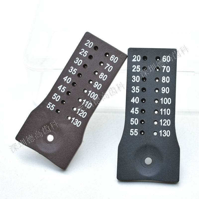 塑料牙胶尖测量尺校准直尺尖部直径修剪器口腔牙科工具可高温高压