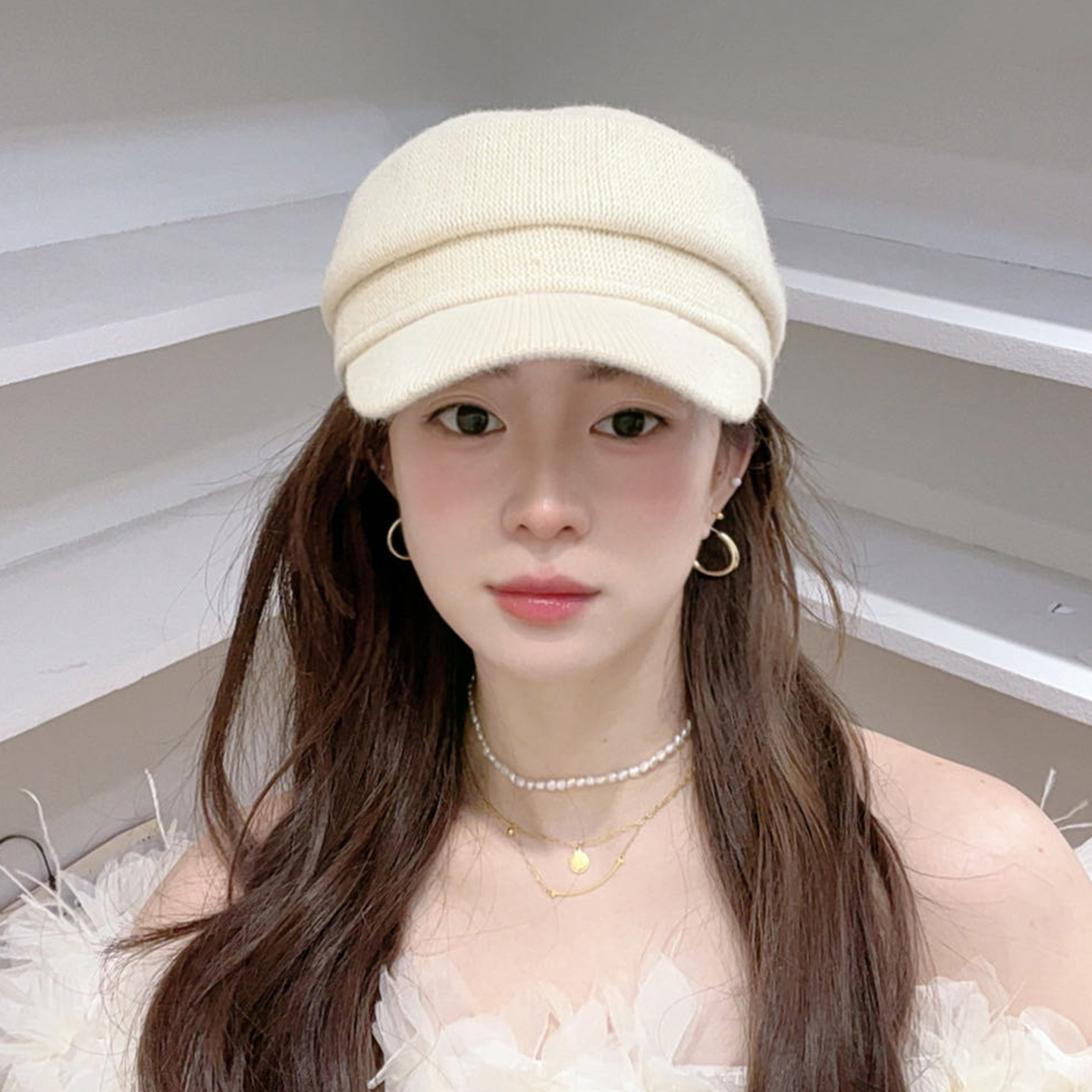 韩国老钱风高品质报童帽