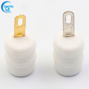 陶瓷镀金FU29 FU19 FU32 FM30电子管帽 高压帽针式胆管帽厂家直销