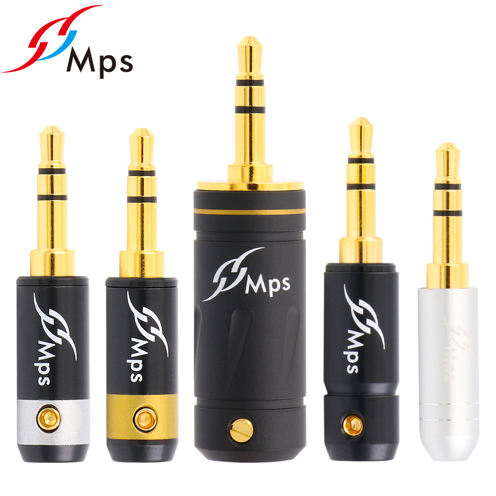 台湾MPS原装进口3.5立体耳机插头DIY维修发烧立体声焊接音频插头