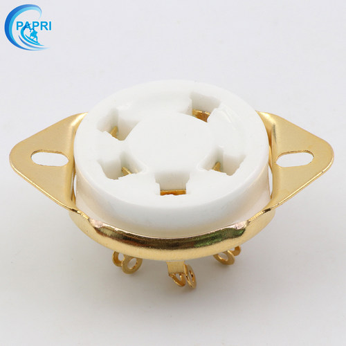 HIFI DIY 胆机 FU-7 807五脚陶瓷电子管座反装 GZC5-21-G 5脚管座