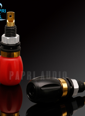 EIZZ喇叭功放接线柱 紫铜镀金材质 音响音箱香蕉插头插座端子