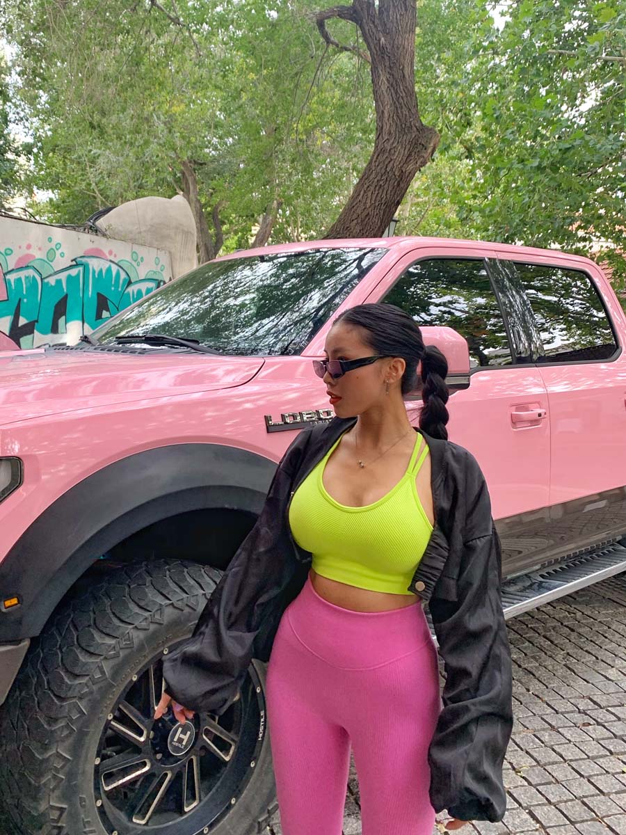 运动细带文胸荧光U领