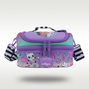 澳洲smiggle午餐包女孩斜挎包便当包防水保温冰袋可爱盖比娃娃屋