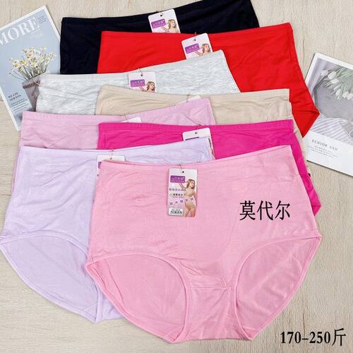 超大码女装内裤夏中老年莫代尔