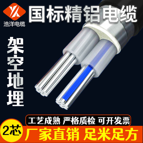 铝芯电缆 YJLV22 地埋交联聚乙烯绝缘聚录乙烯护套电力电缆