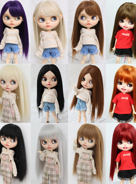 Blythe 小布娃娃 假发 直发合集 只是假发 没头壳高温丝